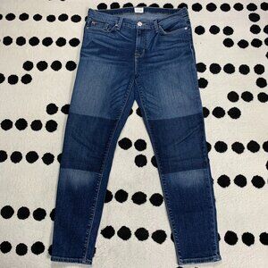 Hudson Jeans Women 31 Nico Mid Rise Super Skinny Ankle Stretch Denim Casual Boho